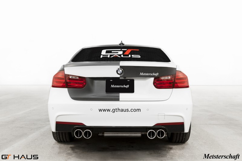 BMW F30 335i 4x90mm GTC + M-Tech Bumper.  Photographed in GTHAUS Loading Dock.