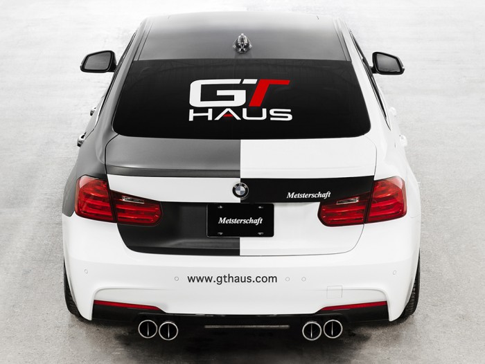 BMW F30 335i 4x90mm GTC + M-Tech Bumper.  Photographed in GTHAUS Loading Dock.