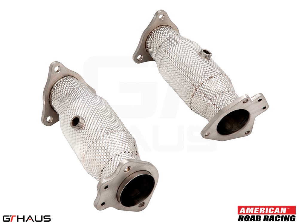 ARR_Chevrolet_Corvette (C8 Model)_C8 (Stingray:E-Ray V8) coupe : Convertible_Down Pipe_SUS_Down Pipes OBD2 - 400 CEL Sport Cats w: Heat Shield_e